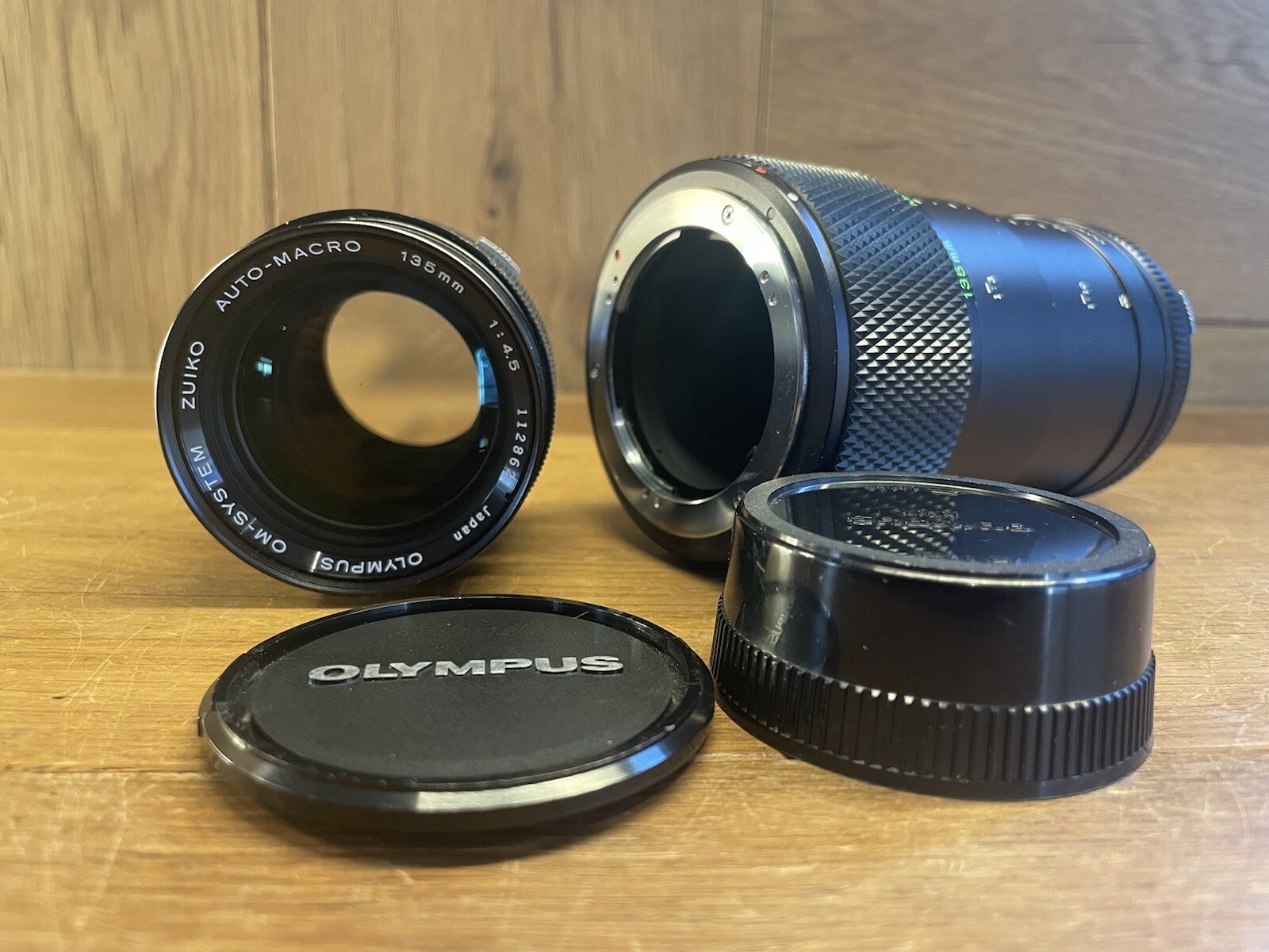 *Near Mint ++* Olympus OM Zuiko Auto Macro 135mm F/4.5 & Auto Extension Tube /JP