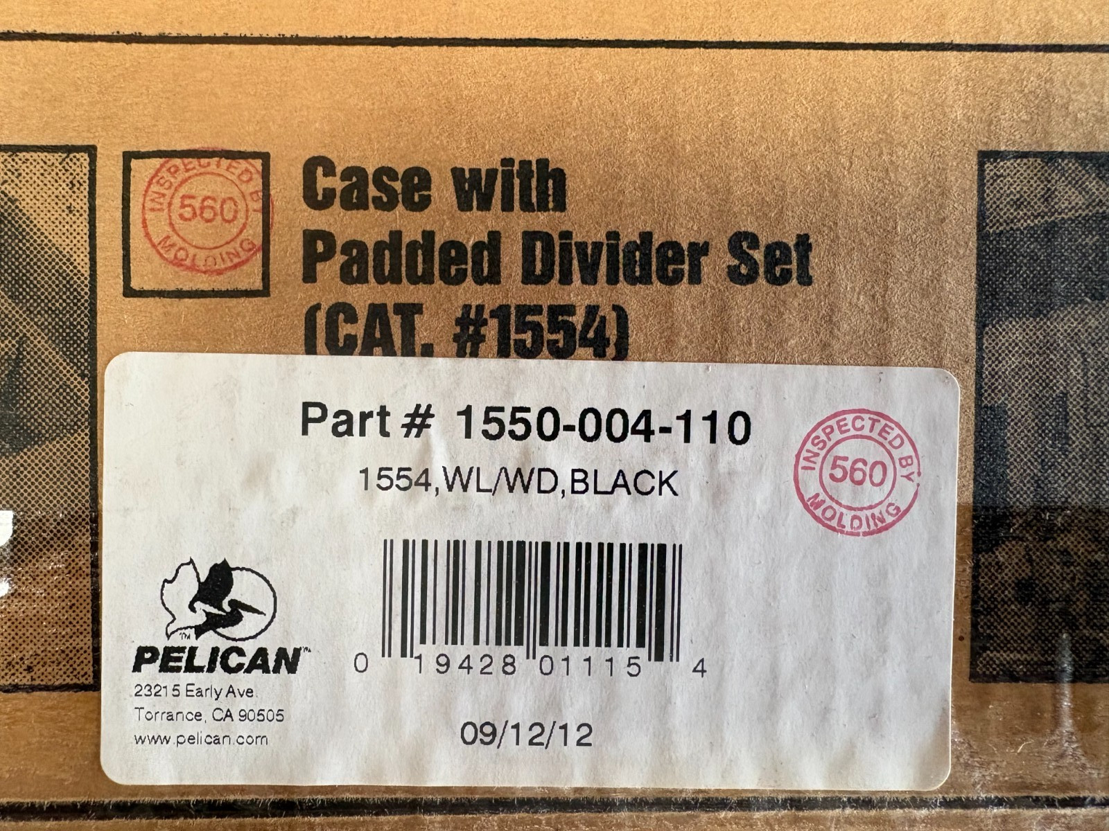 NEW! Pelican 1550 with Padded Divider Set | 20.66 x 17.2 x 8.4 in | iM2450 Equiv