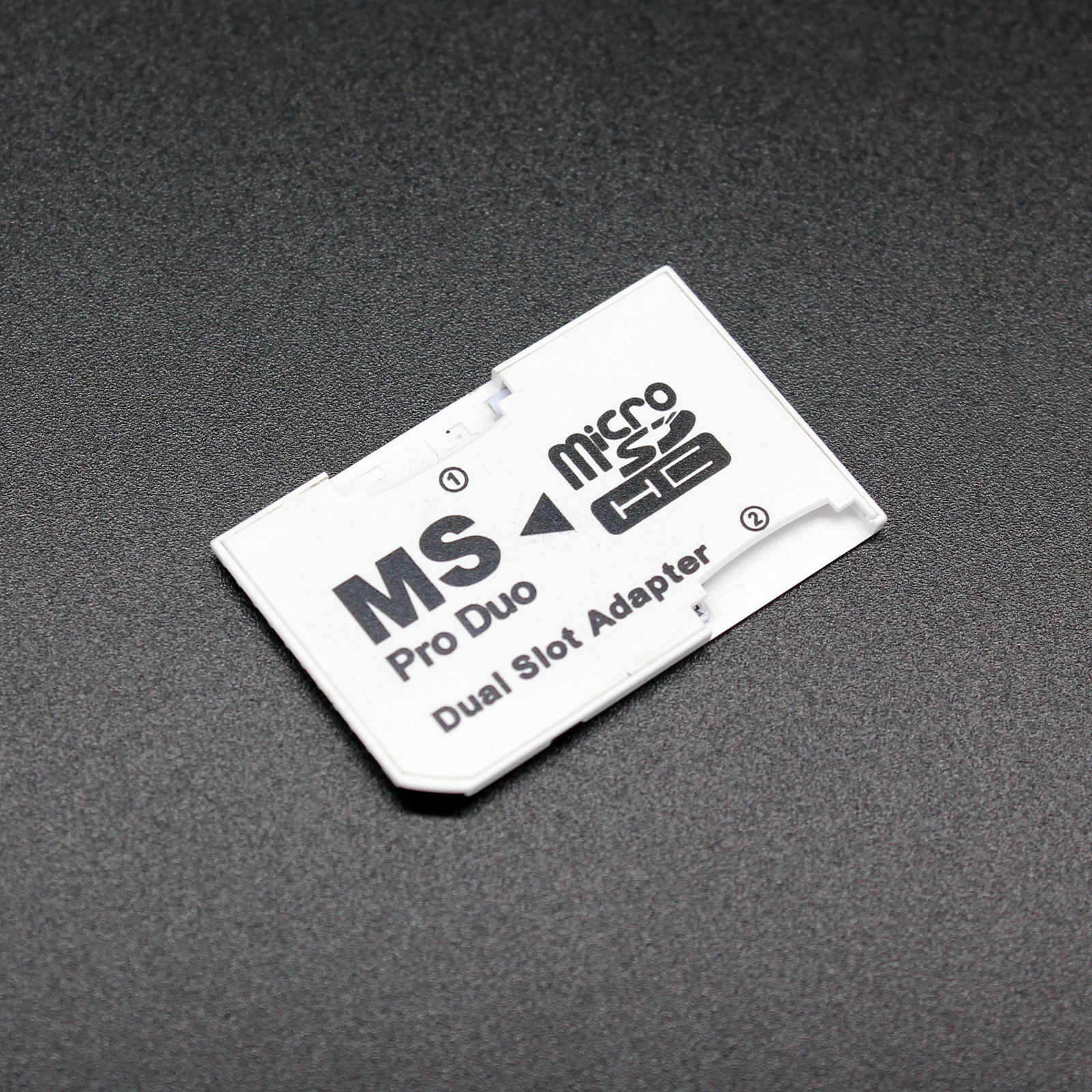 For Sony PSP MicroSDHC to Memory Stick MS Pro Duo Card Adapter, Double TF slot