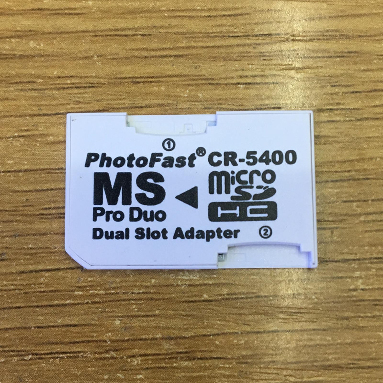 MicroSD/TF To MS Pro Duo Dual Slot Adapter CR-5400 Mini Card For PSP PhotoFast f