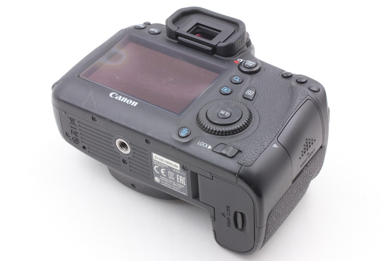 【NEAR MINT++ w/ Strap】Canon EOS 6D Digital SLR Camera Black DSLR Body From JAPAN