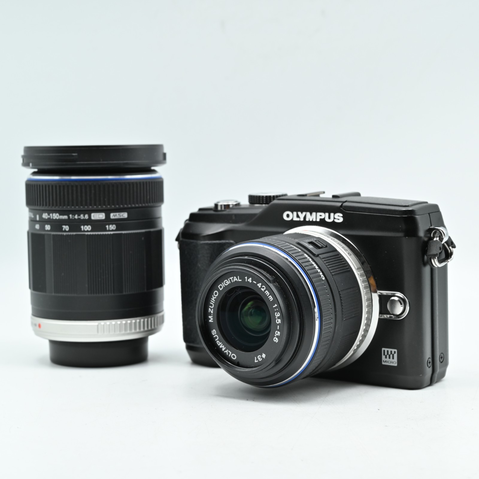 OLYMPUS PEN E-PL2 Black Double Lens Kit [Near Mint]