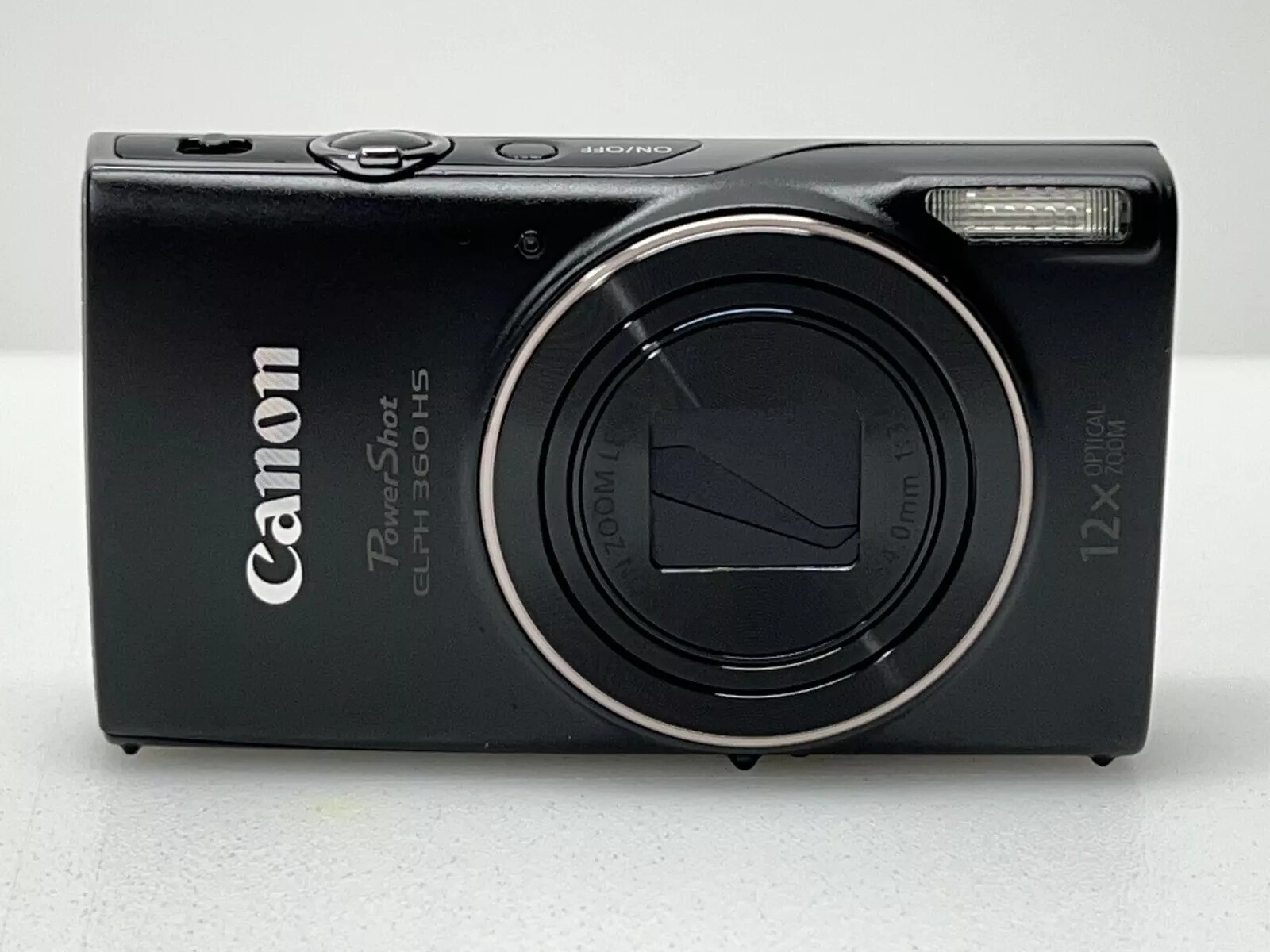 Used Canon PowerShot IXUS 285 HS Black 12x Zoom 25mm Wide 1cm Macro Wi-Fi