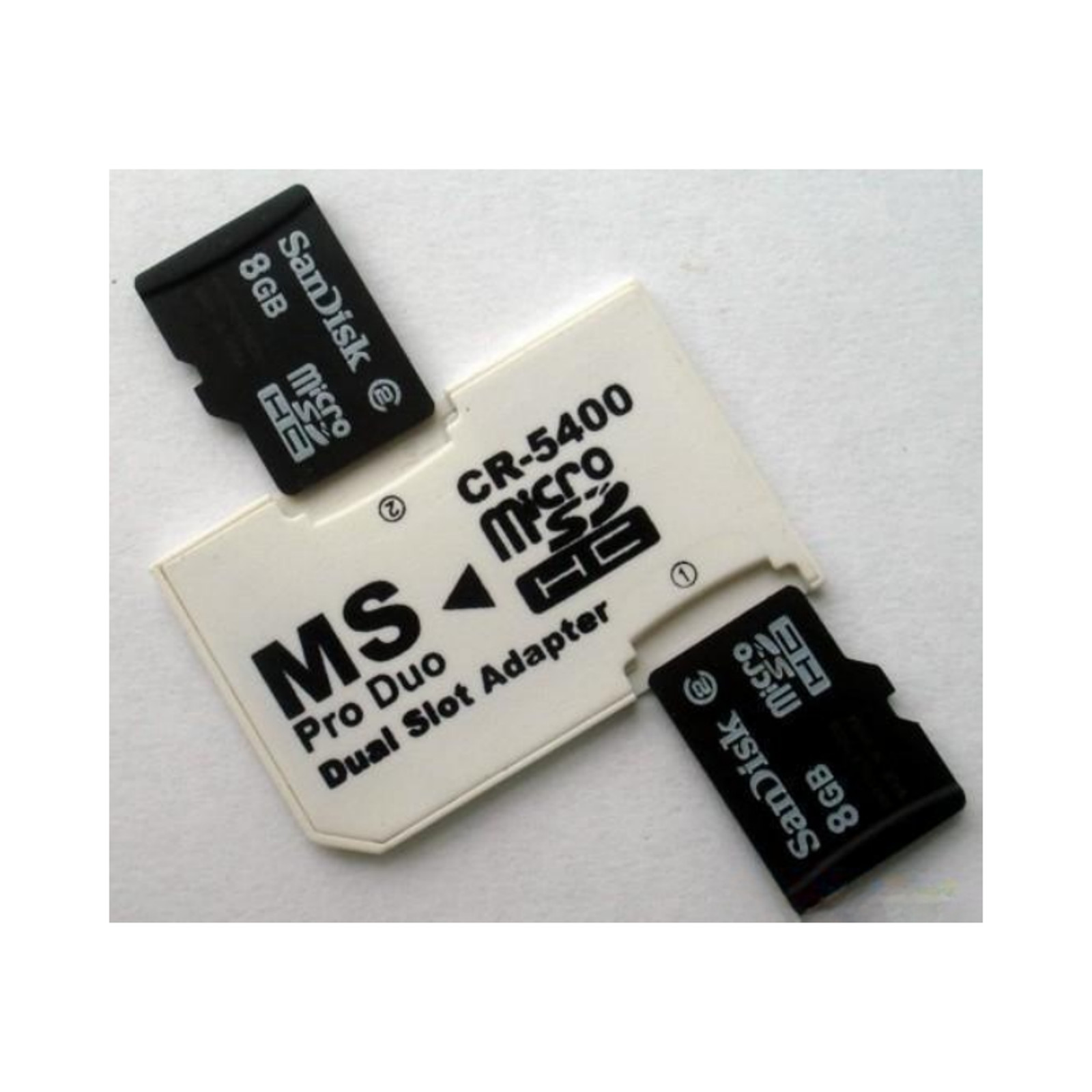 MicroSD/TF To MS Pro Duo Dual Slot Adapter CR-5400 Mini Card For PSP PhotoFast r