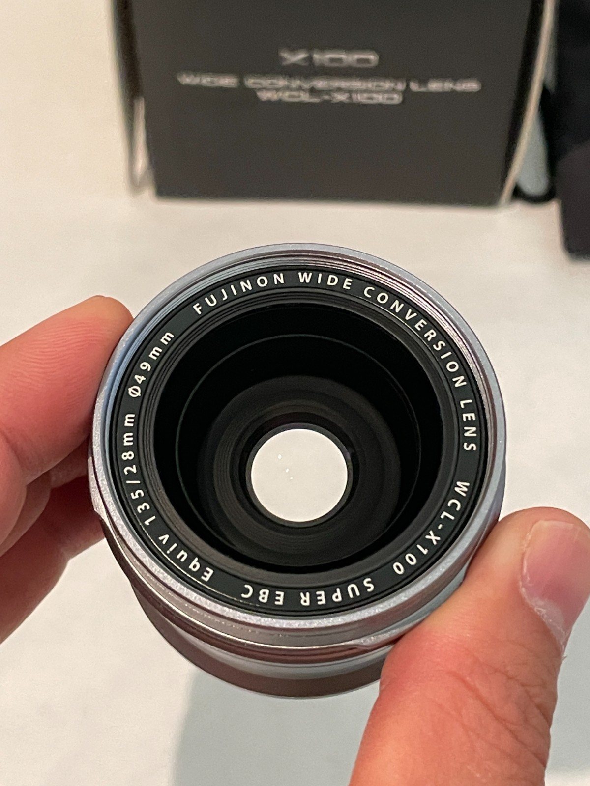 Fujifilm WCL-X100 Wide-Angle Conversion Lens Silver Original (not mark ii)