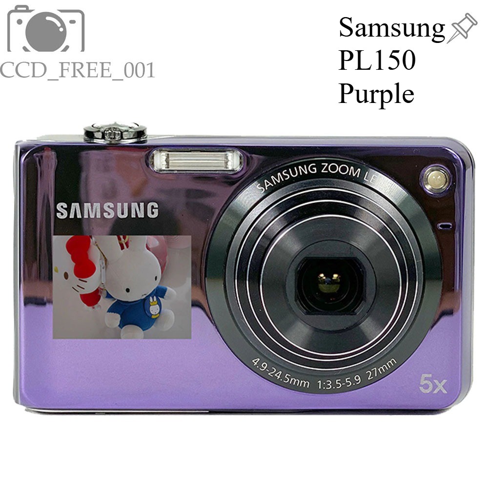 Samsung PL150 Compact Digital Camera 12.2MP 5x Optical Zoom Selfie Screen Purple