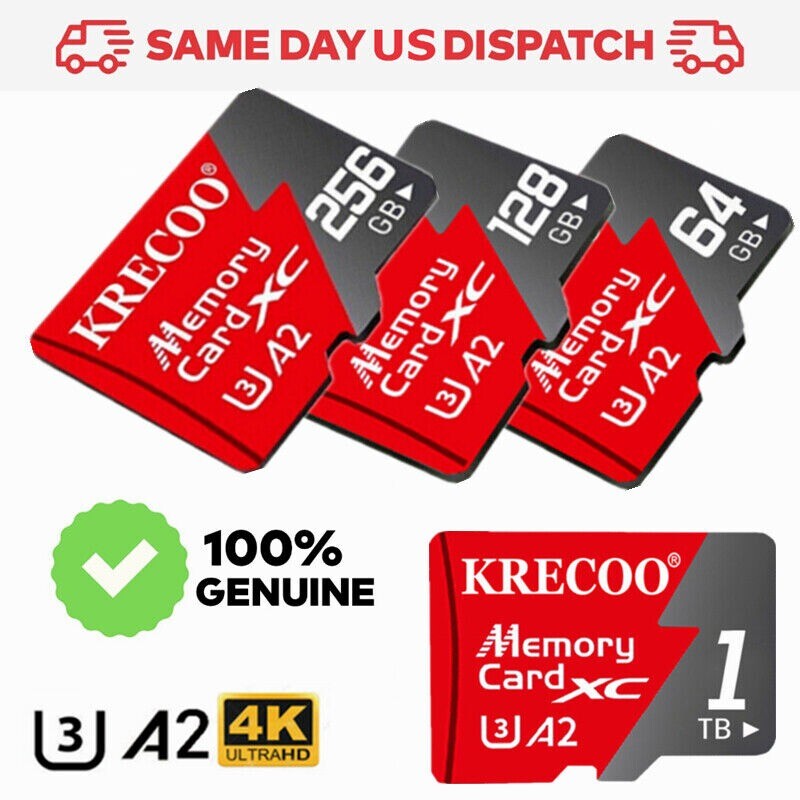 Memory Card Micro SD 1TB Class 10 TF Flash UHS-I SDXC SDHC Wholesale Lot