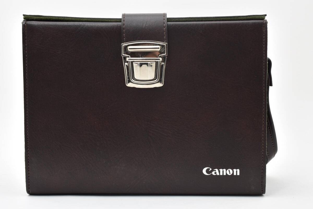 [NEW]Canon Vintage Camera Bag Brown Leather Shoulder Bag Original Case Japan