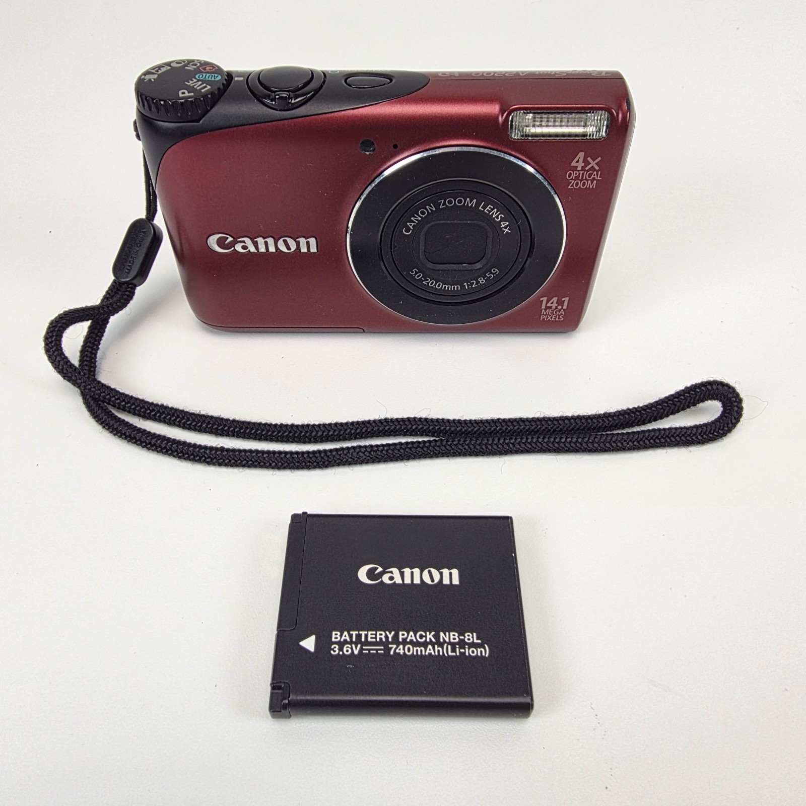 Canon Powershot A2200 HD 14.1MP 4X Zoom Digital Camera (Parts/Repair)