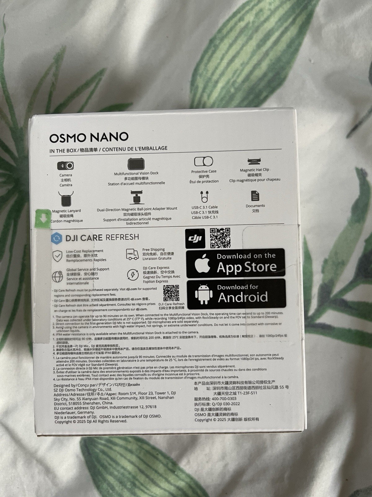 DJI Osmo Nano Action Camera Standard Combo 1080p Waterproof USB-C Black 128GB