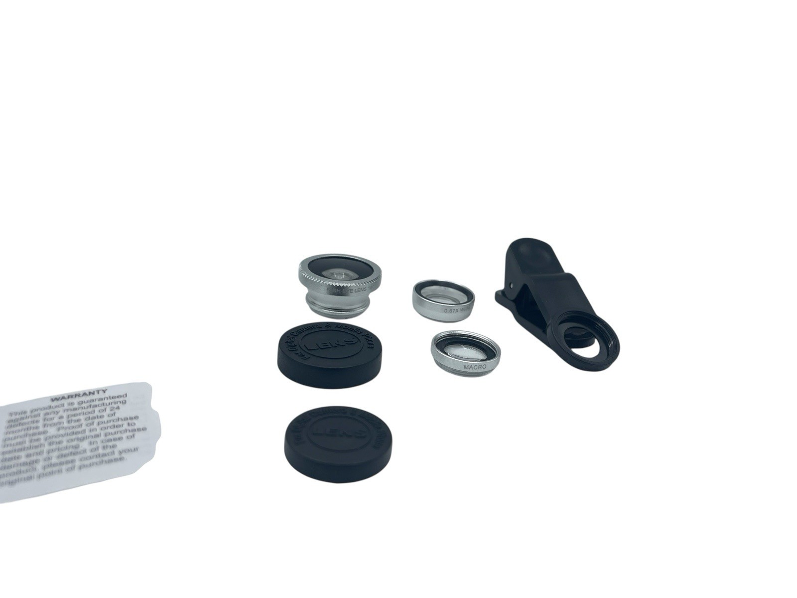 Universal 3 in1 Clip On Camera Lens Kit Fisheye Wide Angle Macro For Cell Phone