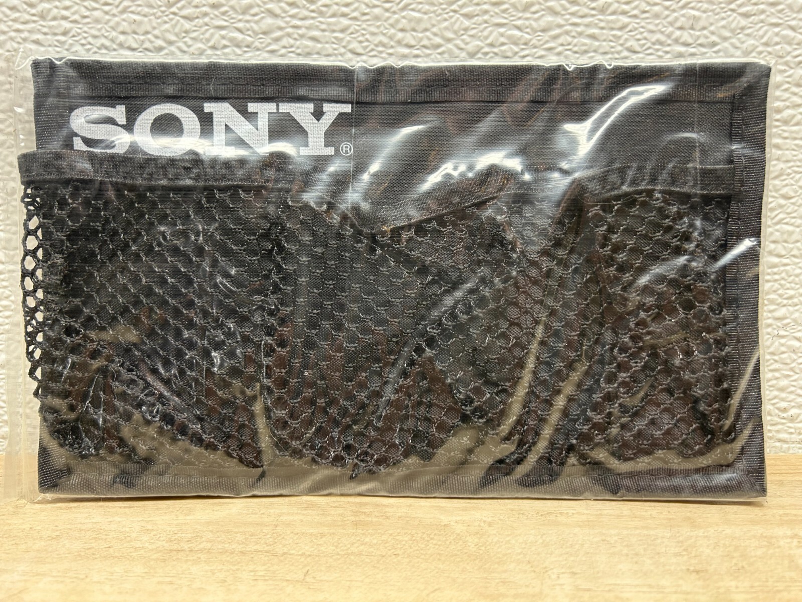 SONY Car Sun Visor Organizer 3 Pocket Storage Card Holder Pouch Bag New