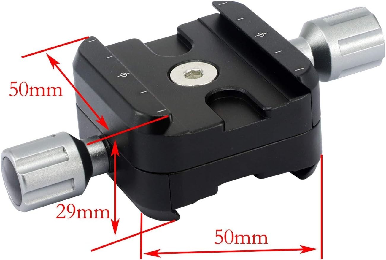 ZC-50CPB Double Clamp for Arca Swiss Quick Release – Bidirectional Versatility