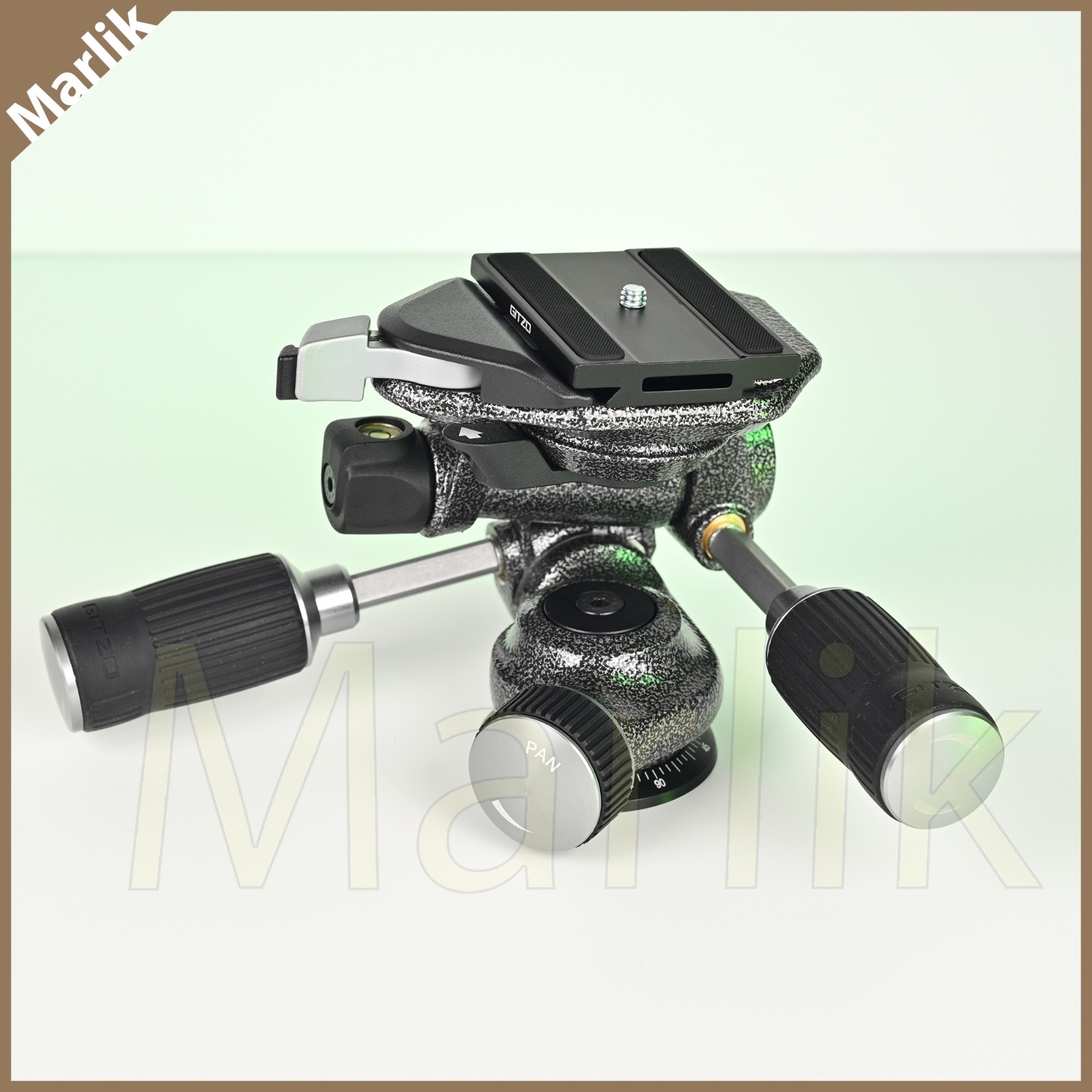 Gitzo 3-Way Fluid Head GHF3W for Tripod, Arca-Type Clamp & Plate, NEW with Pouch