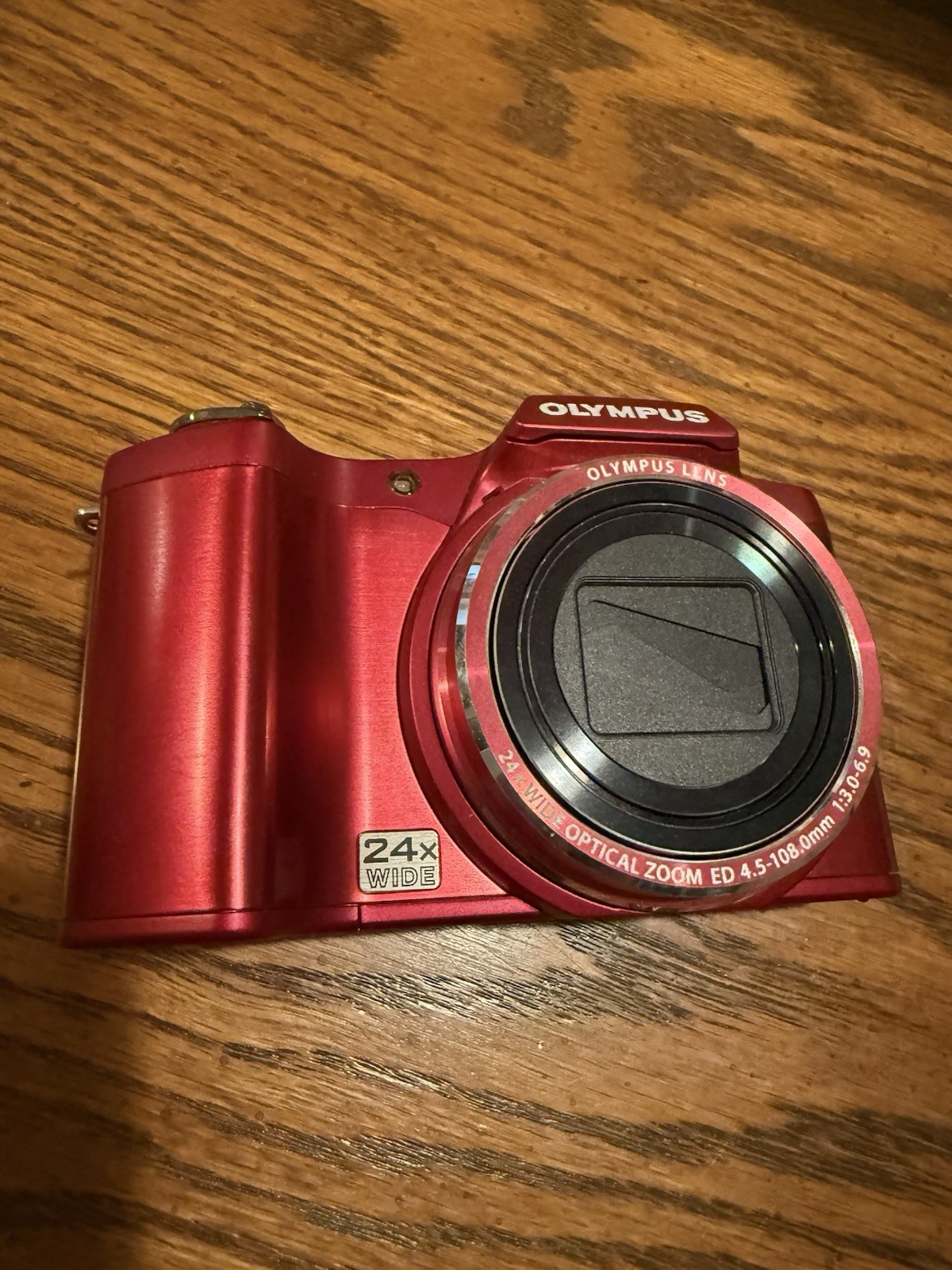 Olympus SZ-14 Digital Camera Red 14.0MP w/ 2 Battery, Charger & SD Tested