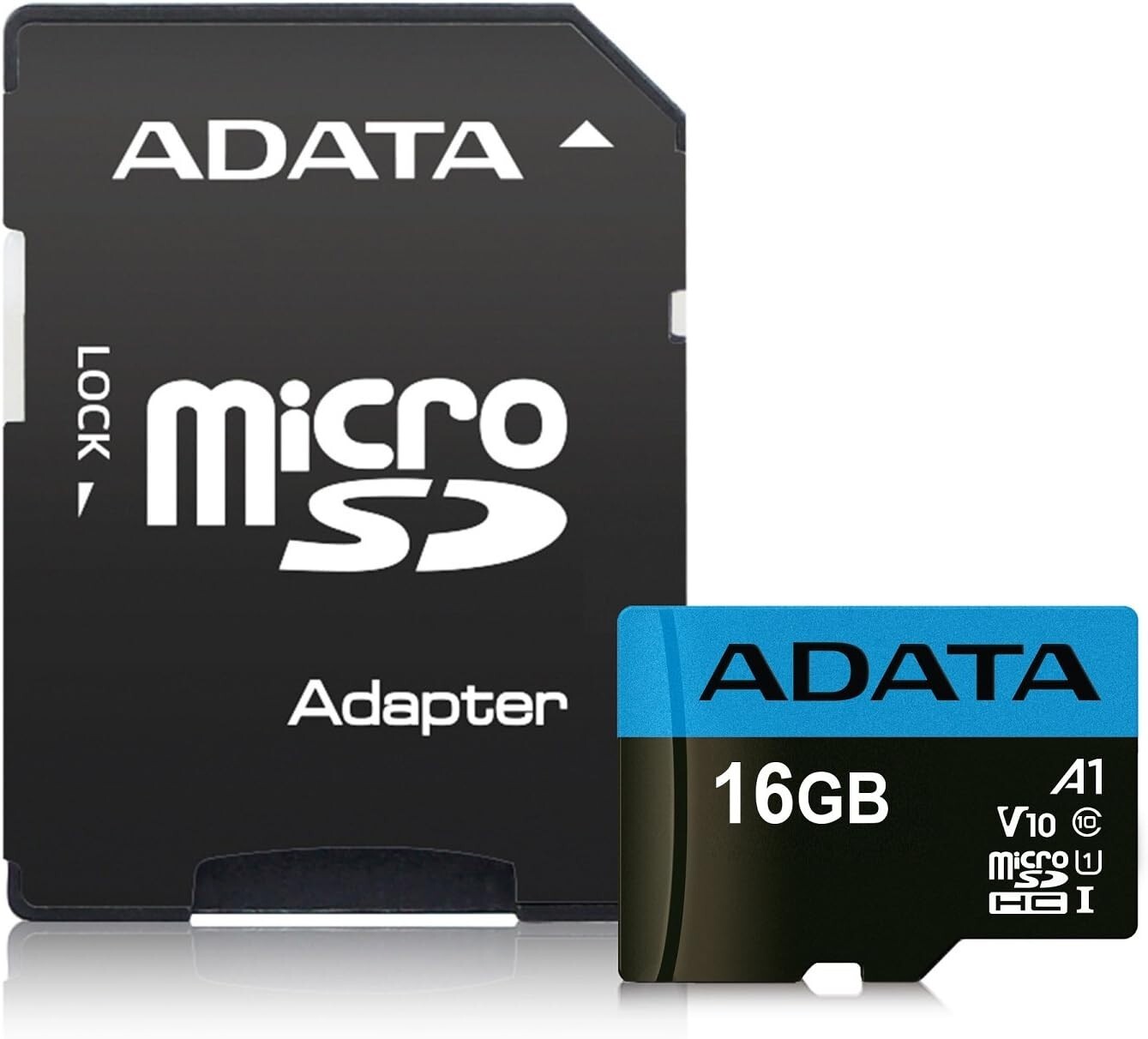 ADATA Premier 16GB MicroSDHC Memory Card with Adapter – Set of 3
