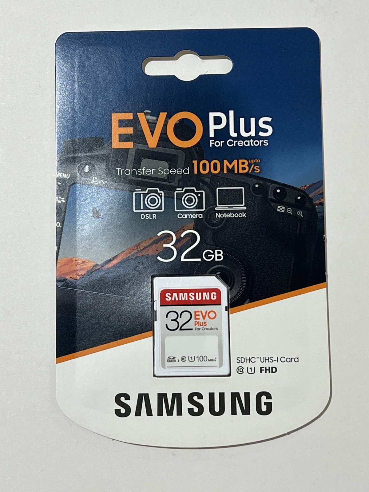 New Samsung EVO Plus SDXC Full size SD Card 32GBMB-SC32H/AM