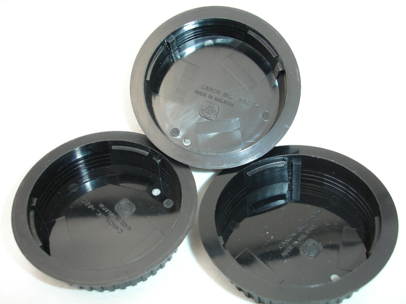 CANON Rear lens CAP , lot of 3 caps, EF , EOS mount , Genuine / OEM, Malaysia