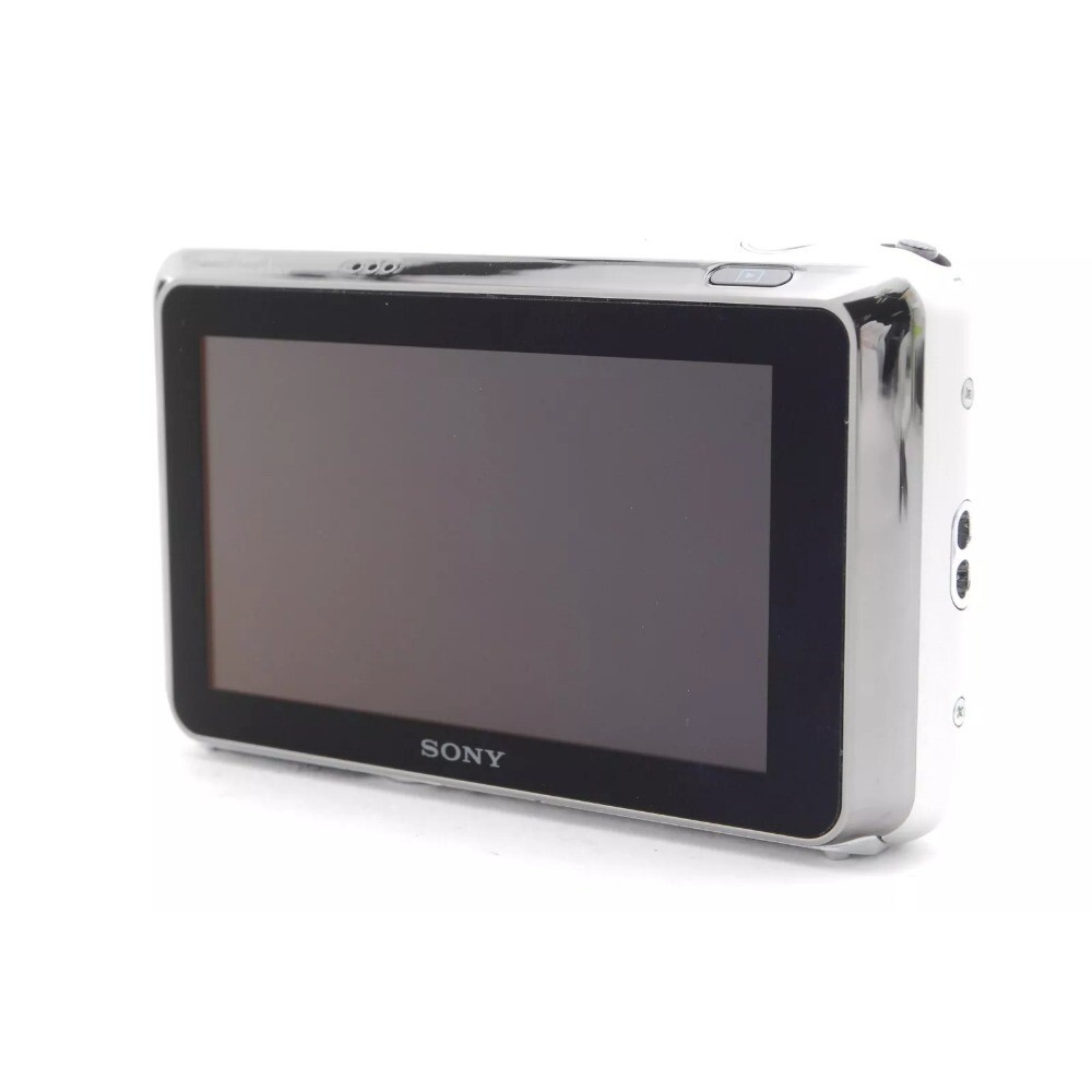 Sony Cybershot Digital Camera DSC-T99 Silver 14.1MP W/ Charger & Memory