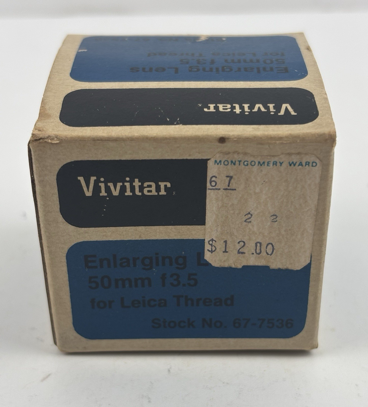 Vivitar – LU 1 : 3.5F = 50mm No. 9405 Enlarging Lens Made In Japan With Box