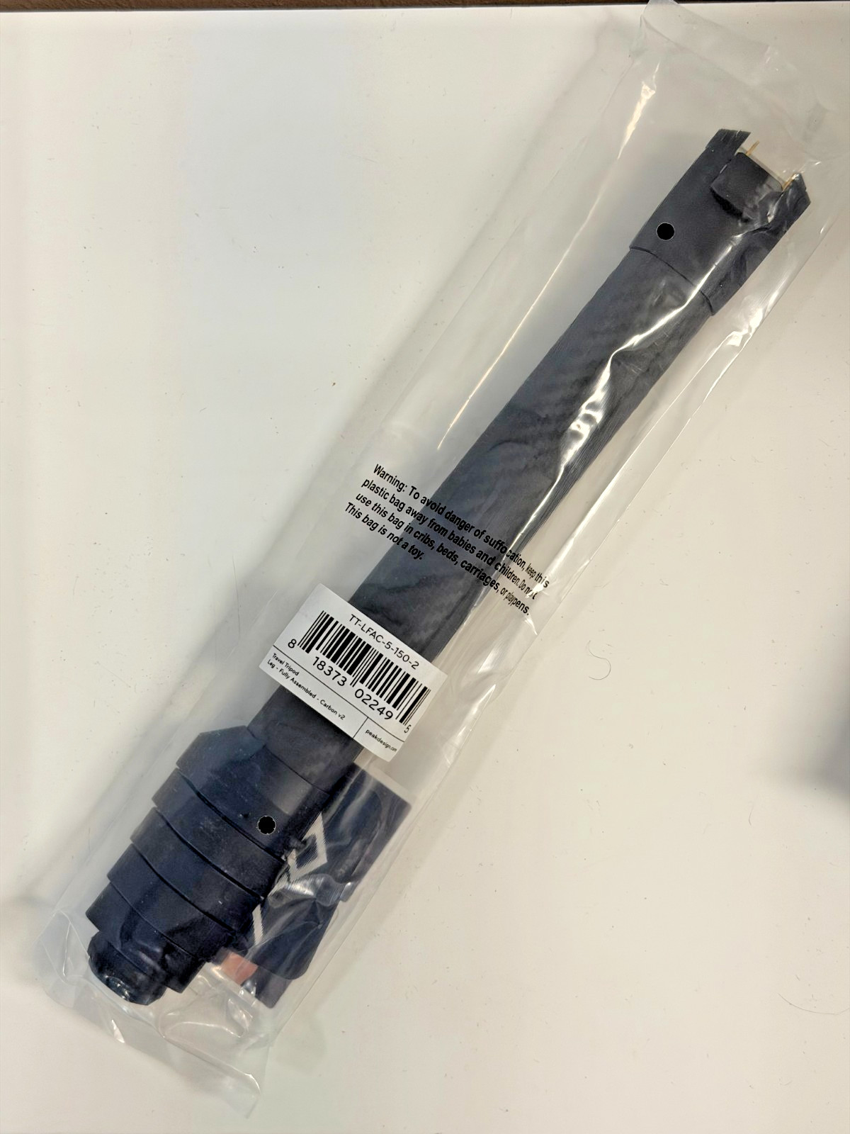 Peak Design Travel Tripod – Carbon Fiber Leg assembly (One Leg Only)
