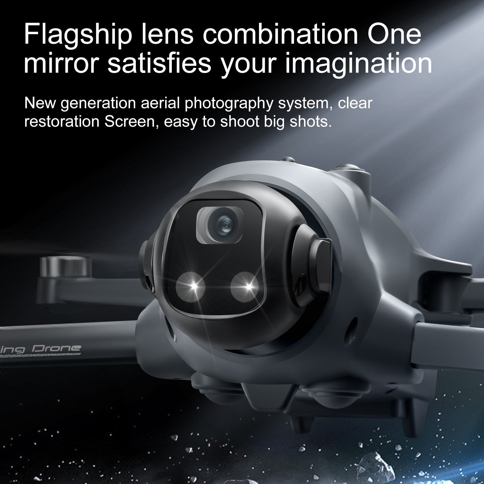 YL059 Drone 4.5″ Screen GPS FPV 4K Camera Lift Obstacle Avoidance Quadcopter NEW