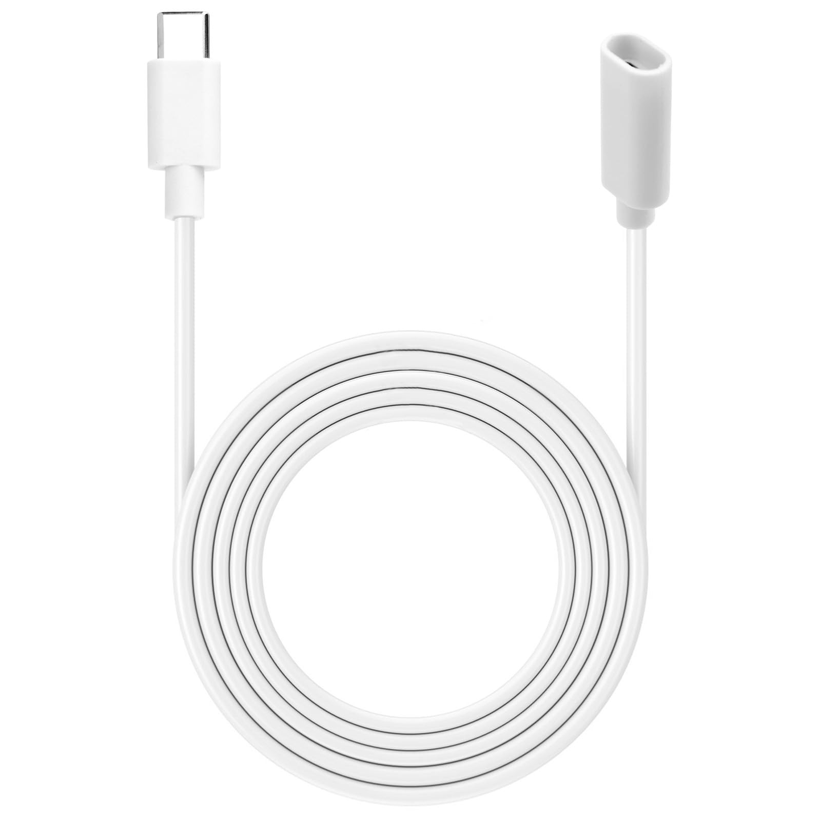 BTFO 1pcs USB-C Male to Female Extender Cable, 4.5m/14.76ft, white