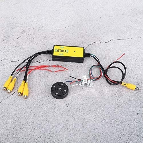 Car Video Switcher Converter 4 Input 1 Output for Vehicles with Remote Control