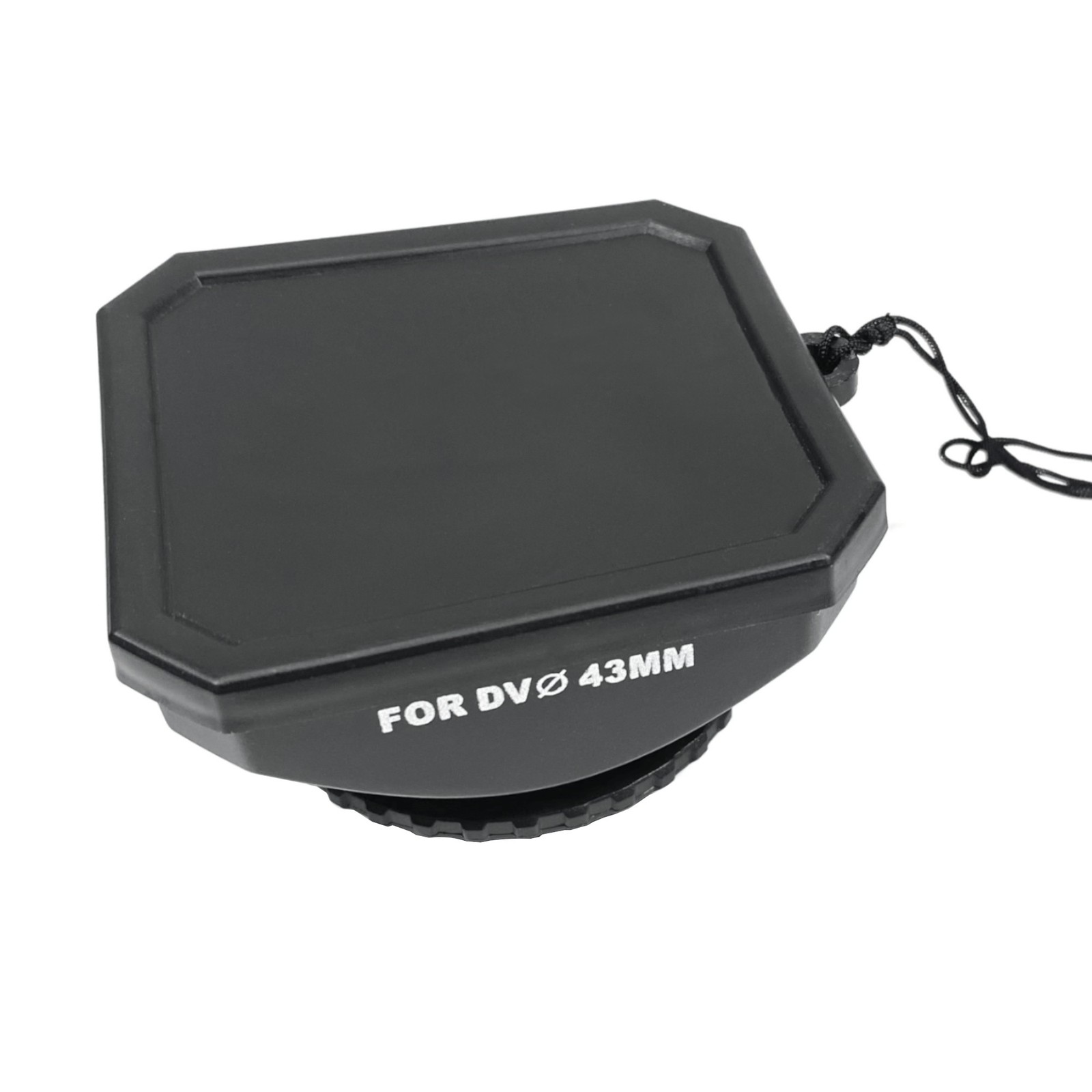 43mm DV Camcorder Lens Hood with Cap Screw Mount Universal for Sony Canon Video