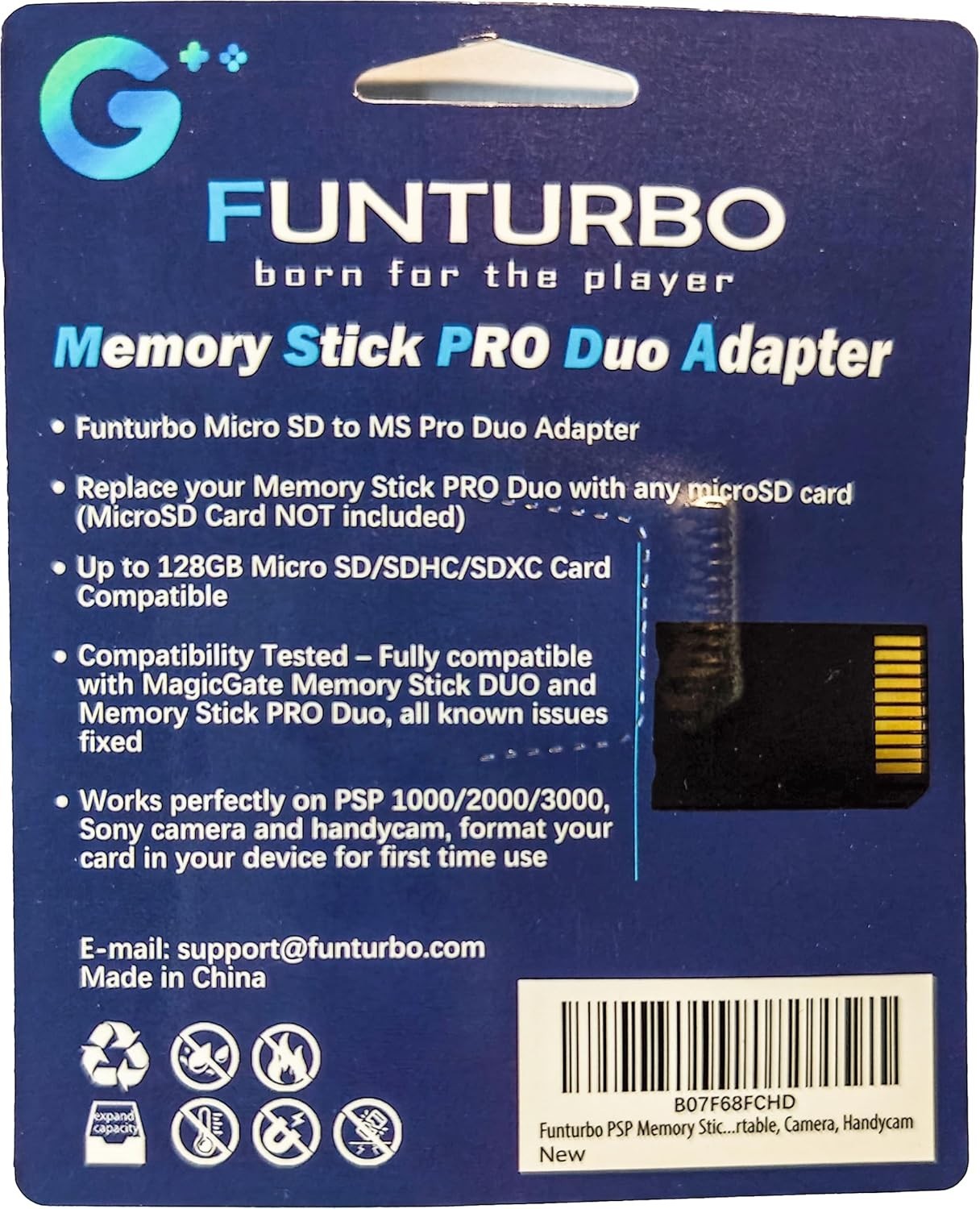 32GB Memory Stick Adapter Card for PSP Cybershot Camera NEW SEALED
