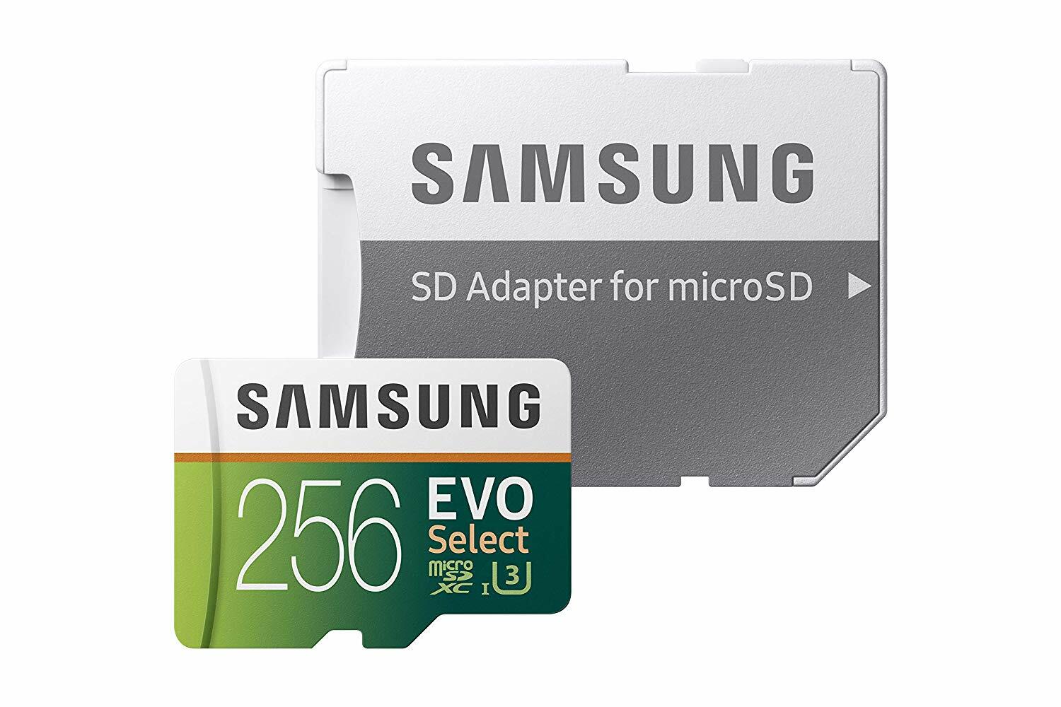 Samsung 256GB Micro EVO select S10 SD card for Galaxy S10 plus S10e S9 S8 note 9