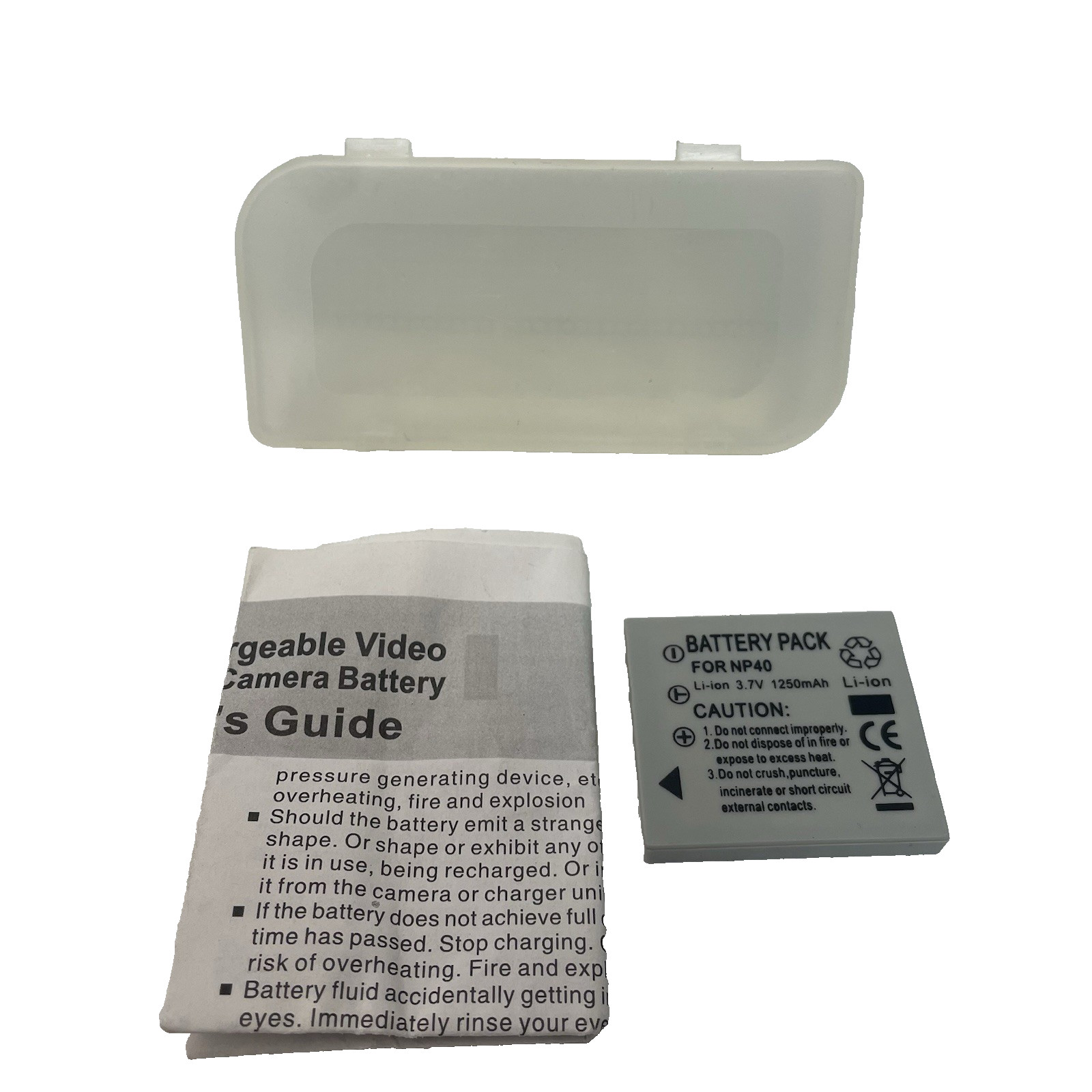 Rechargeable Li-ion Battery for Digital Cameras – 3.7V 1250mAh – NP40 – Good
