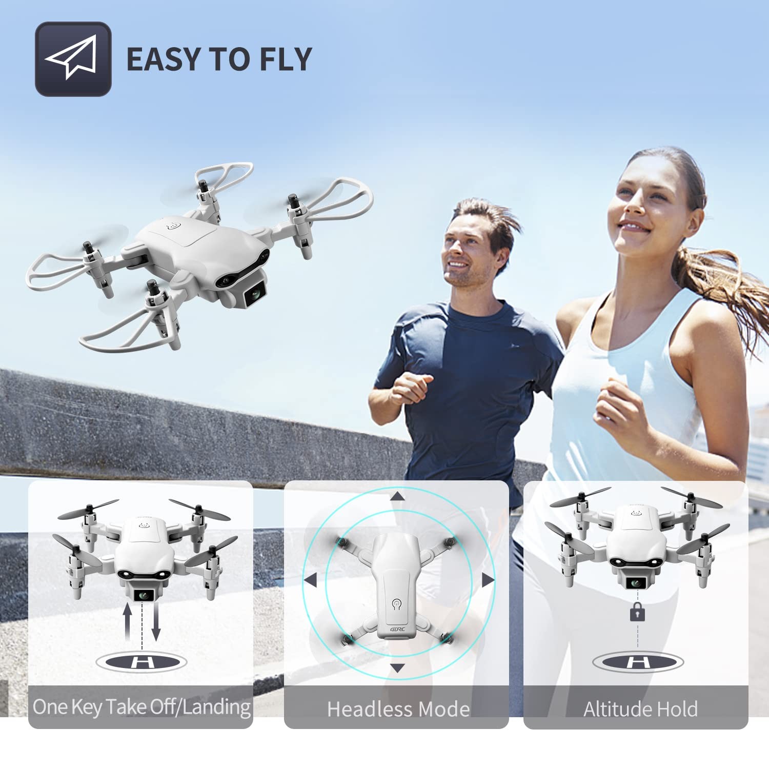 4DV9 Drone with 1080P HD Camera for Kids FPV Live Video RC Mini Quadcopter Helic