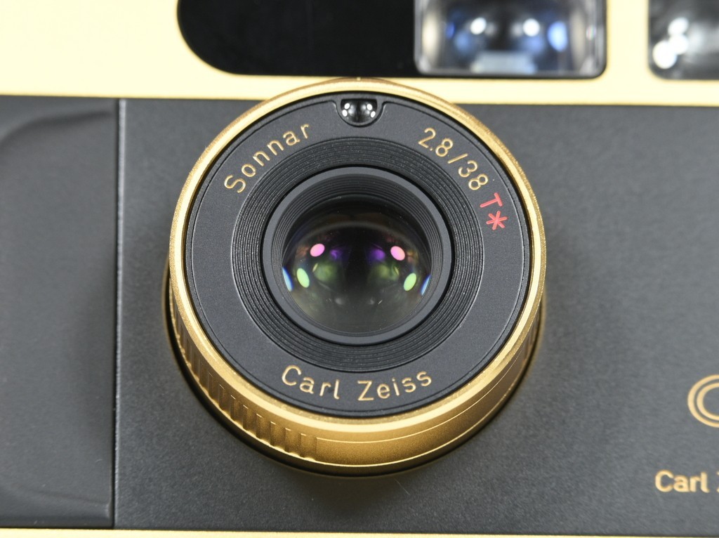CONTAX T2 60 Years Limited Gold 35mm Film Camera w/Box, Leather Case [Top Mint]