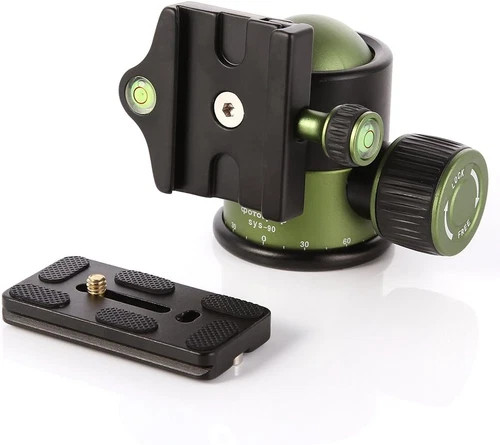 20Kg/44Lb Load 360° Panoramic Professional Heavy Duty Tripod Ball Head W/Arca Sw