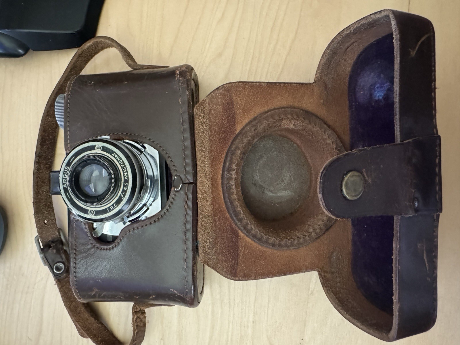 Vintage Argus Model A 35mm Camera f/4.5 Anastigmat 1930s Bakelite Art Deco As-is