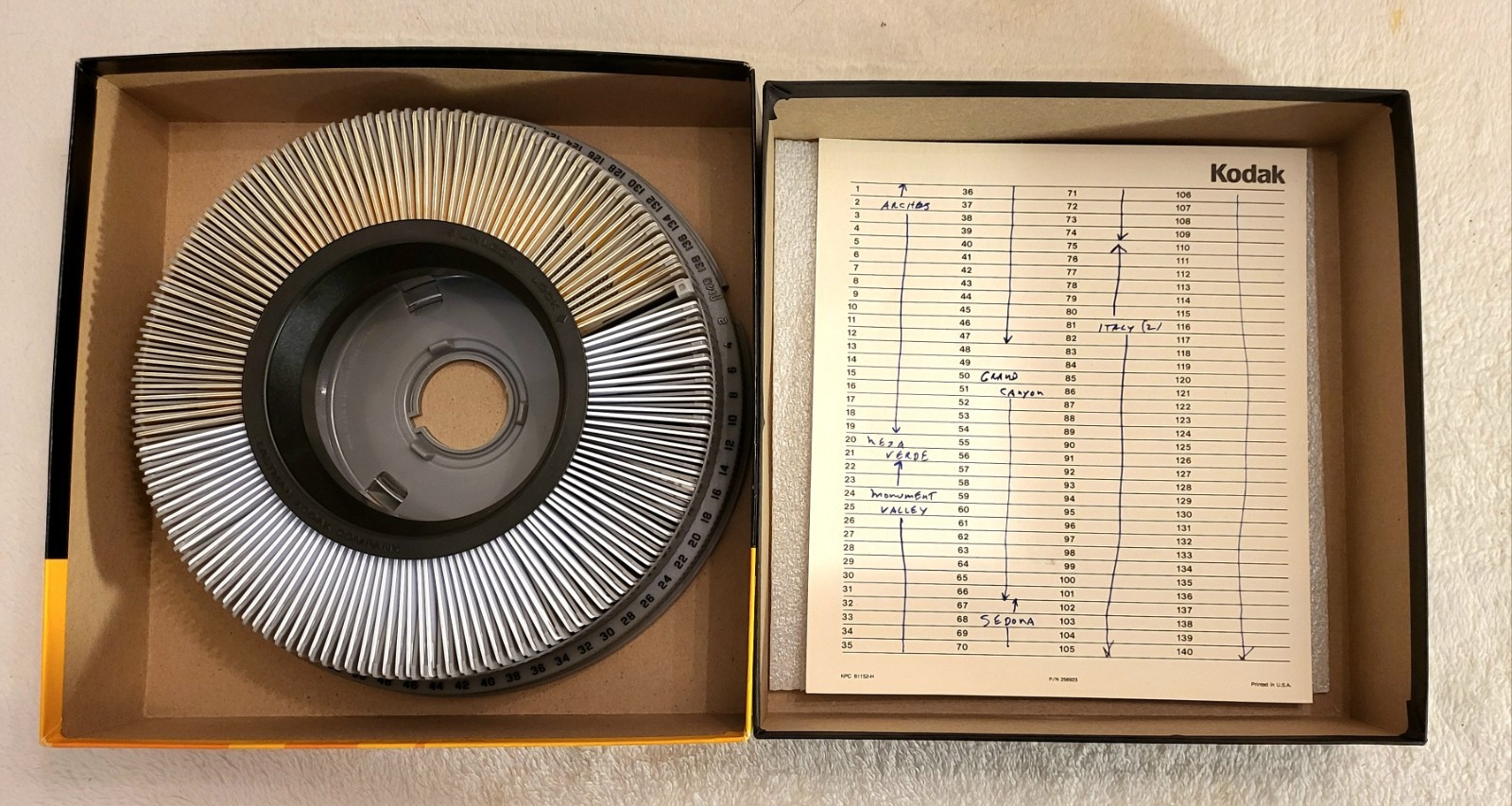 840 Vintage Kodak Slides 90’s China Italy Russia Family Plus Carousel Trays w/Bx