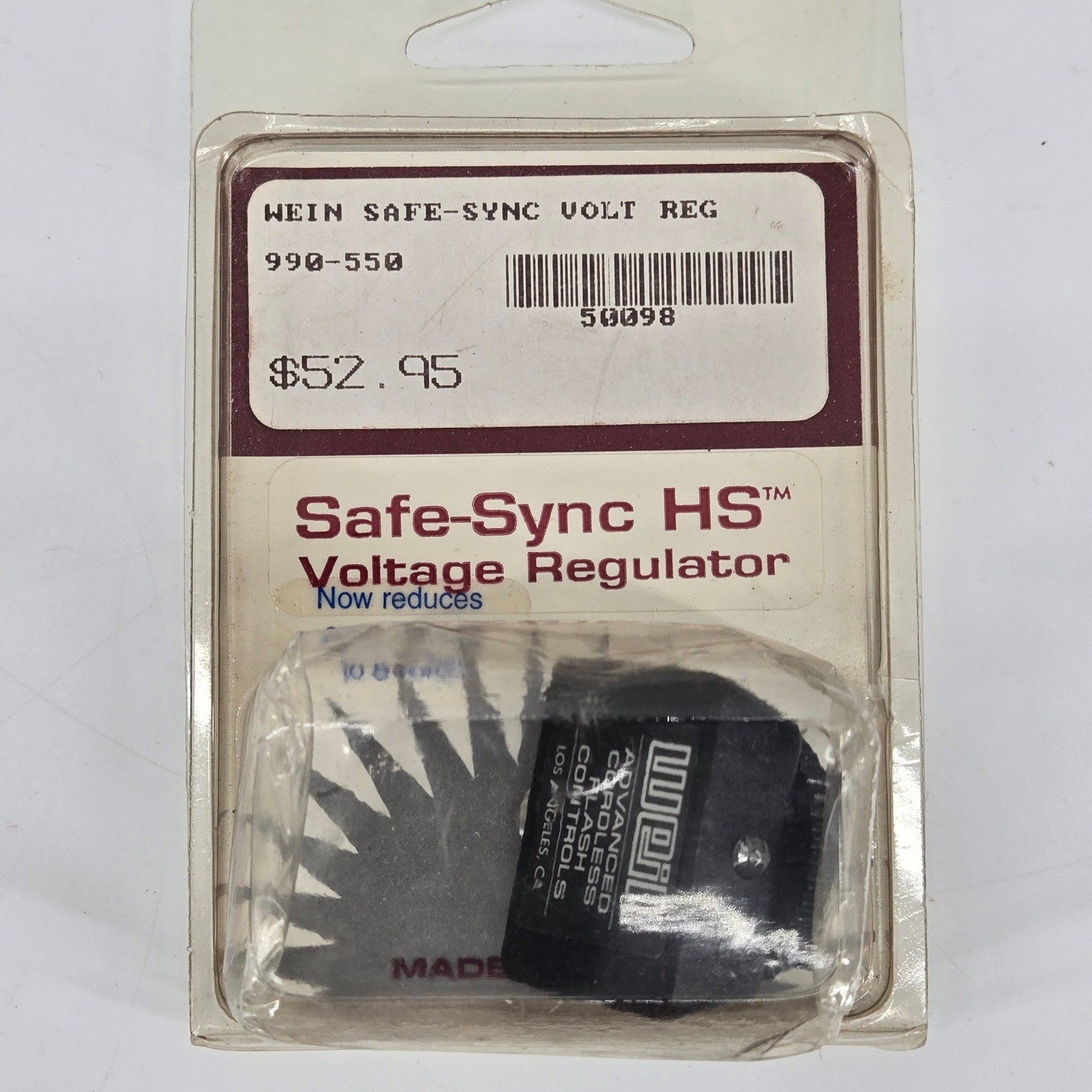 Wein Safe-Sync HS 990-550 Camera Flash Hot Shoe Voltage Regulator Adapter NIB