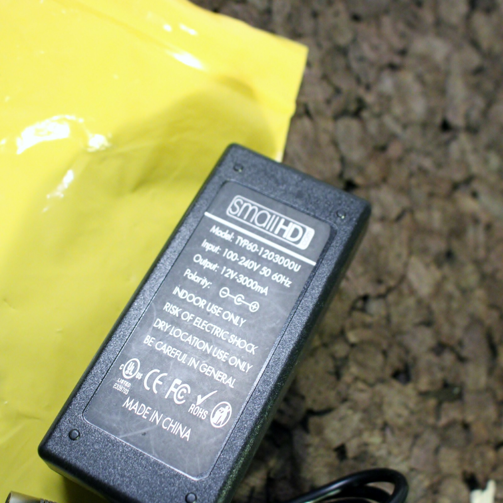SmallHD DP7 Power Supply Adapter TYP60-1203000U 100-240V 12V