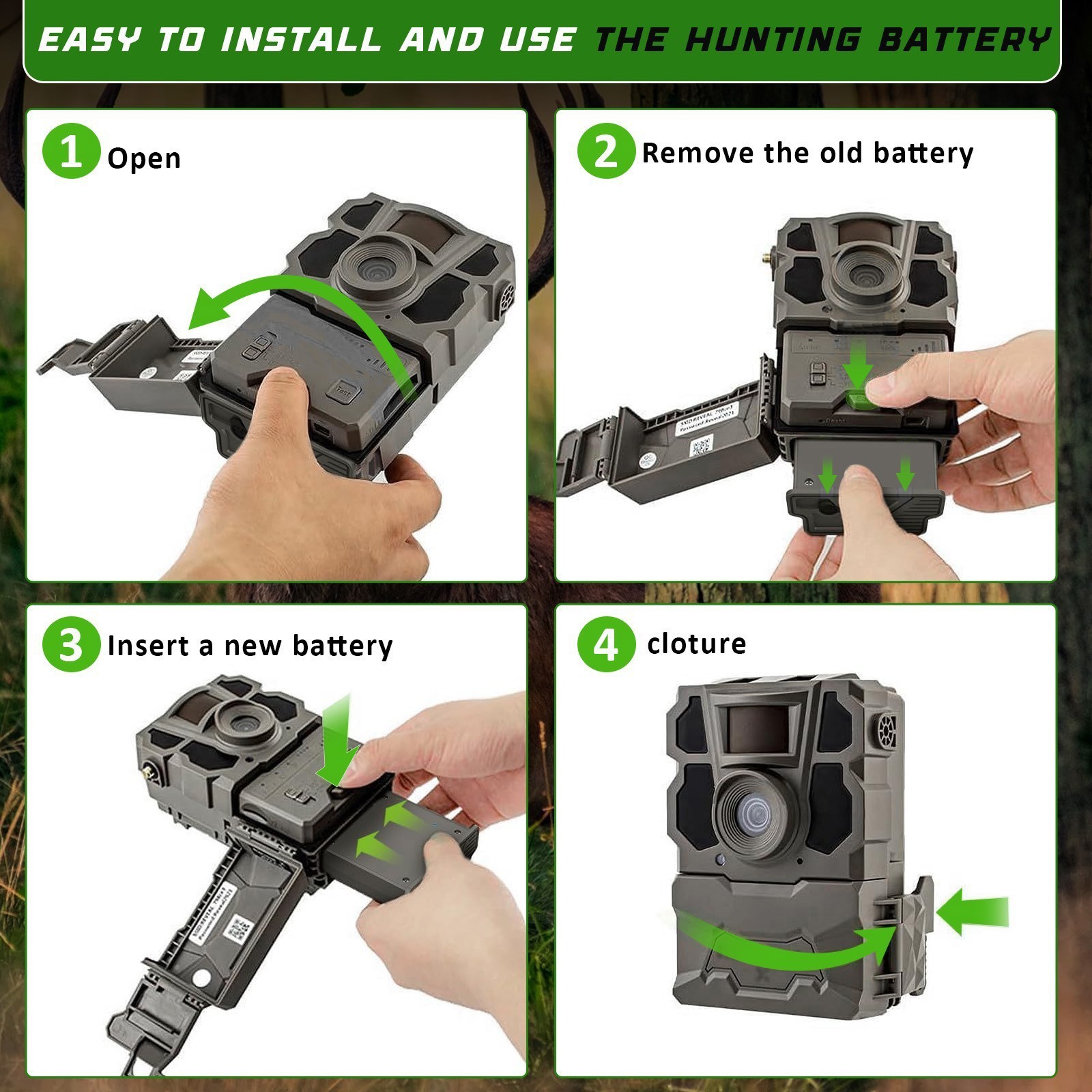 🔥Rechargeable Battery for Tactacam Reveal Trail Camera X Gen 3.0, 2.0, Pro 3.0