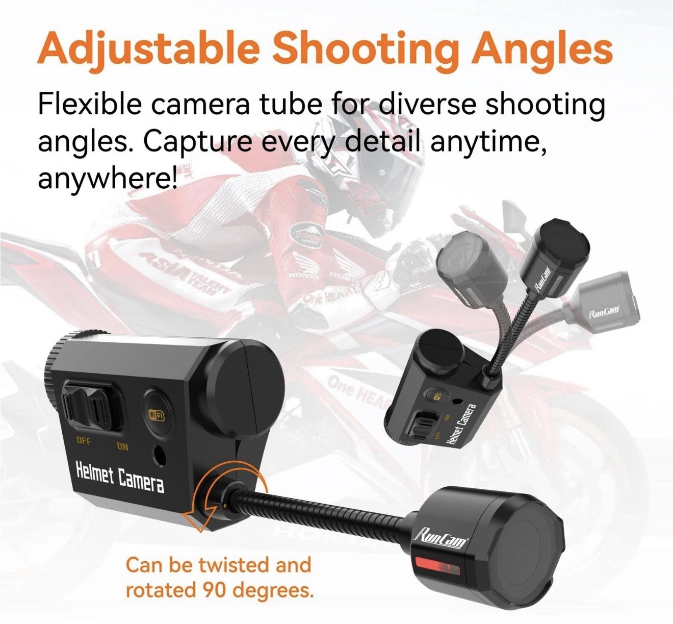 RunCam Helmet Camera 1920×1080 60fps Built-in Wifi – EXCELLENT
