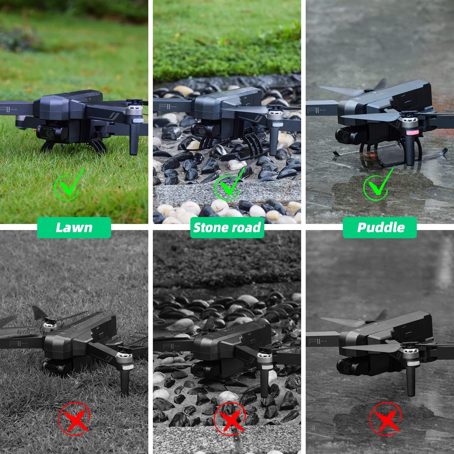 Landing Gear for Ruko F11 PRO/F11 GIM2 Drone Foldable Extensions Quick Release H