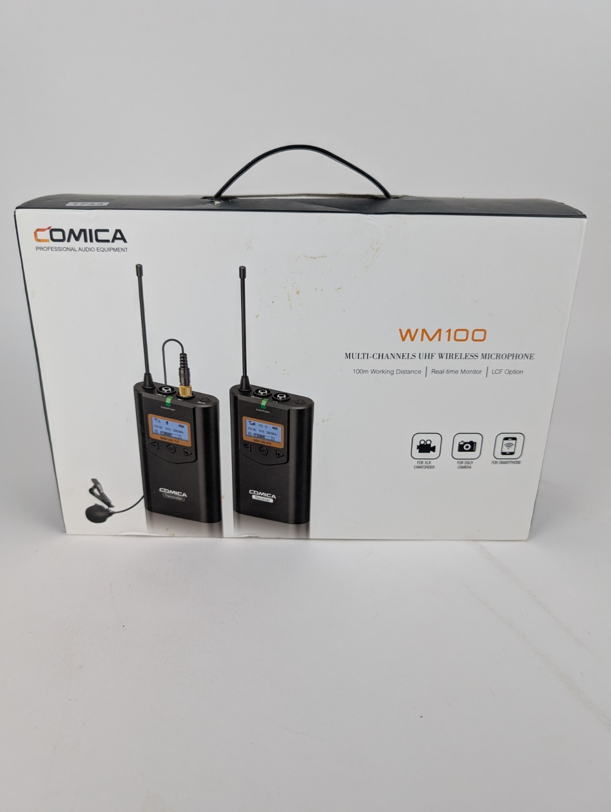 COMICA CVM-WM100 – Wireless Lavalier Lapel Microphone Transmitter Receiver