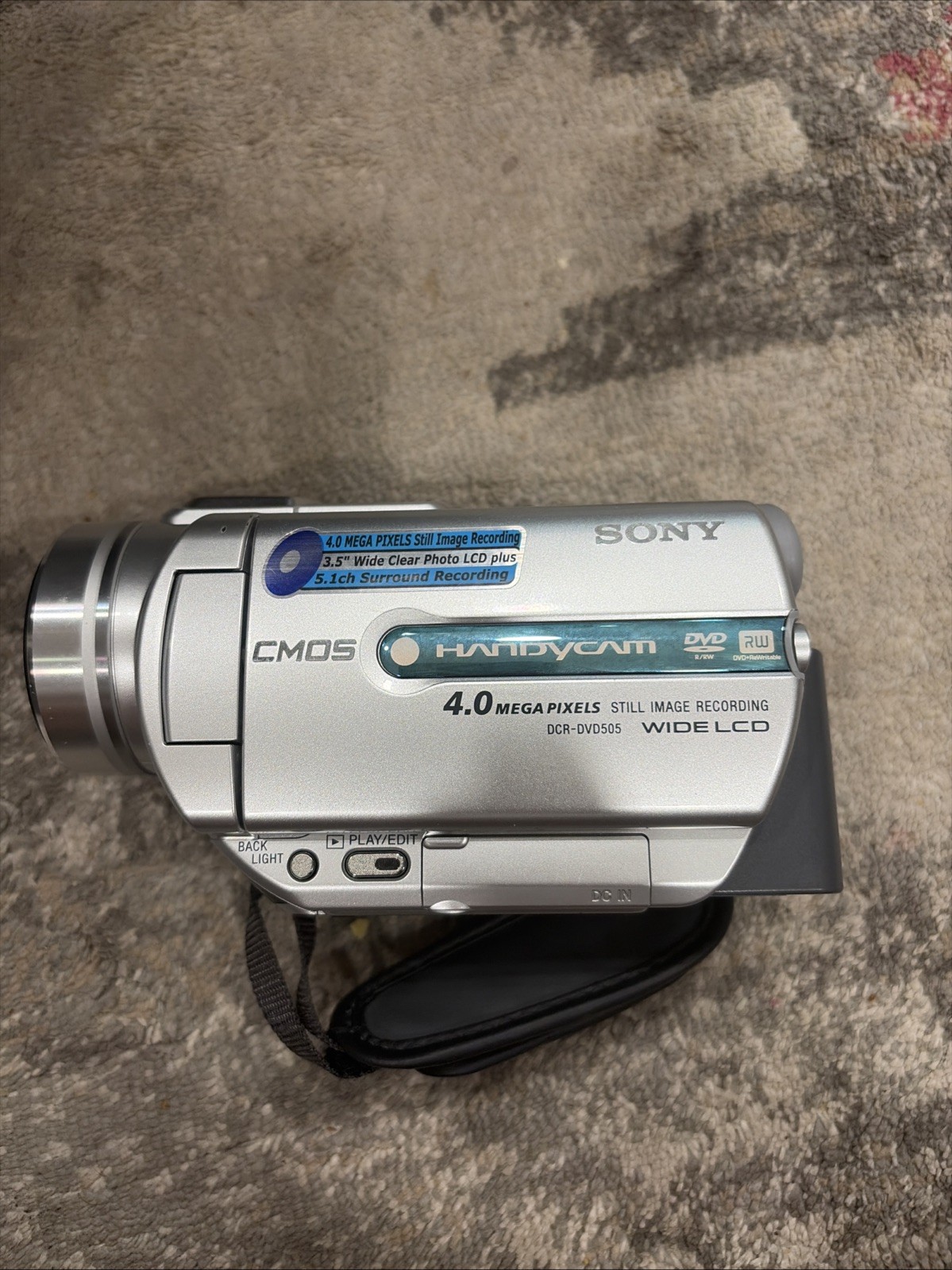 Sony Handycam DCR-DVD505 Digital Video Camera Camcorder w/Battery NO CHARGER
