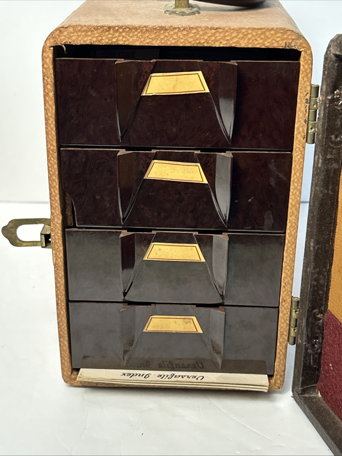 Barnett & Jaffe Baja Stereo Photo Slide Case W/More Than 250 Stereo Slides 1950s