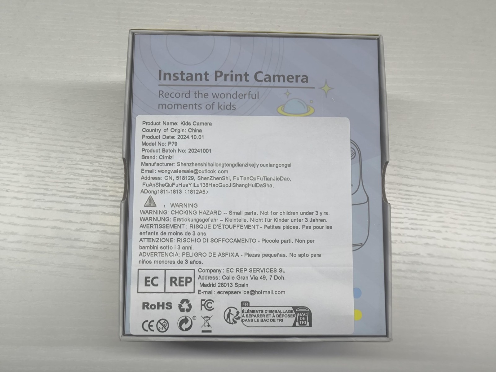 Kids Instant Digital Cameras for Boys and Girls, 1080P HD Dual-Lens Selfie Di…