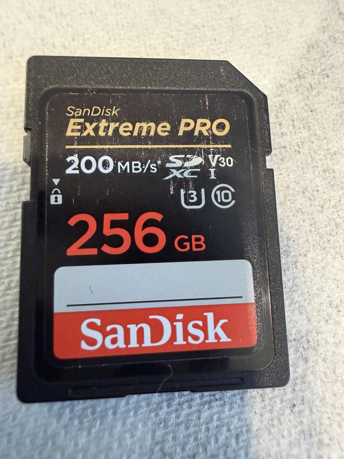 SanDisk Extreme PRO 256GB SDXC UHS-I V30 200MB/s Memory Card
