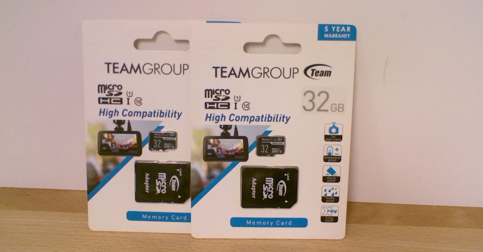 Lot of 2 TeamGroup 32 GB Micro SDHC UHS-I Memory Card +Adapter 100 MB/s Class 10