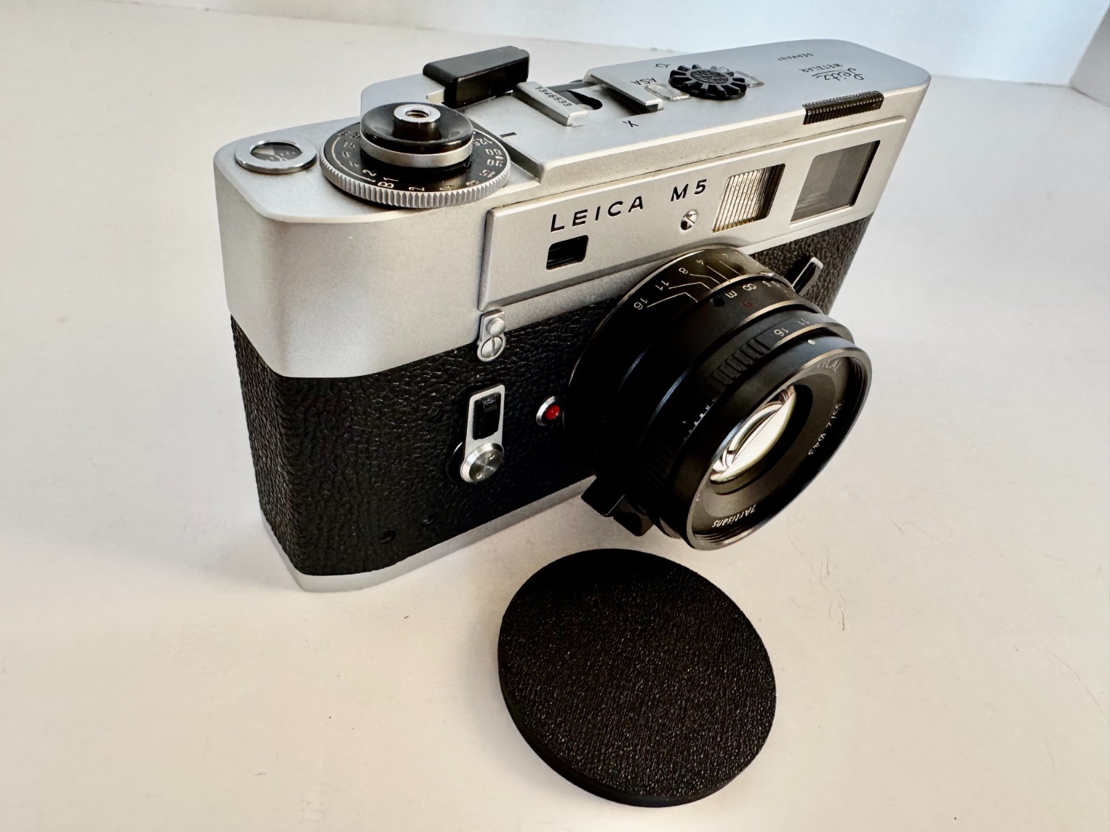 Rare Upgraded M6 frameline Leica M5 Silver 2 lug TTL working Meter, 2 Lenses!
