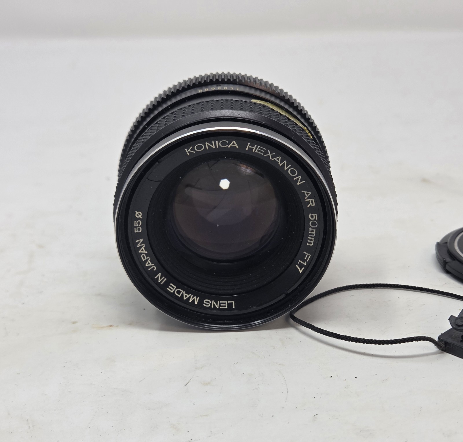 Konica Hexanon AR 50mm f/1.7 AE Lens Konica AR Mount w/ Cap Japan Vintage